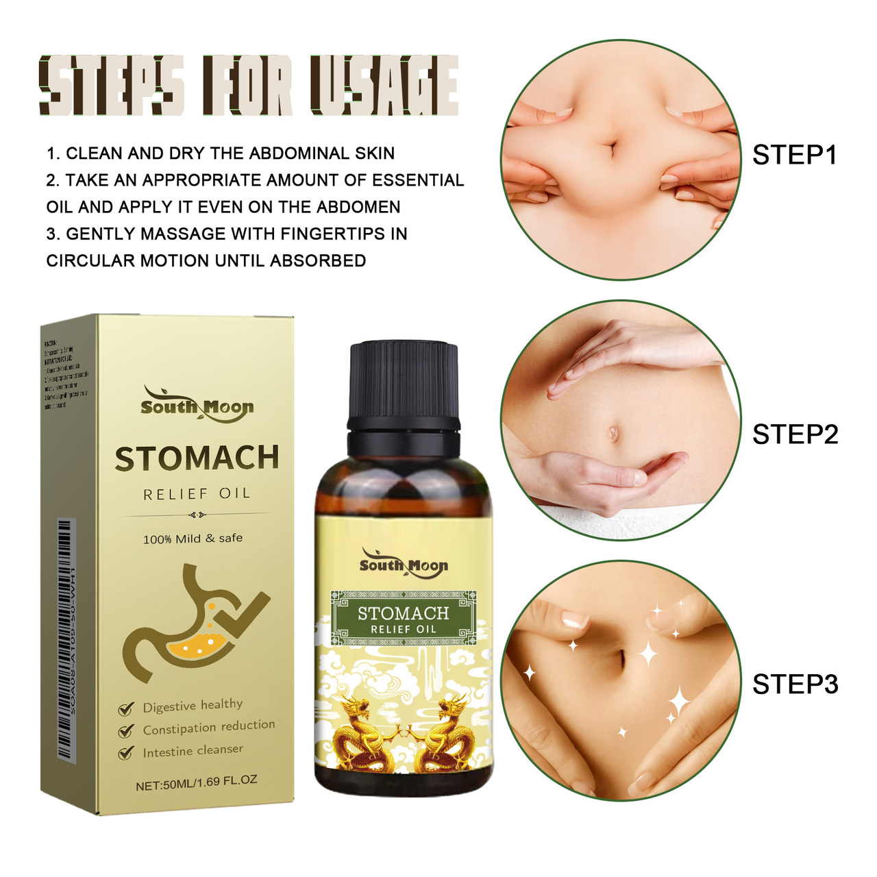 Stomach Relief Oil (Buy 1 Get 1 Free)