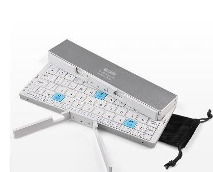 Mini Foldable Bluetooth Keyboard with Magnetic Stand