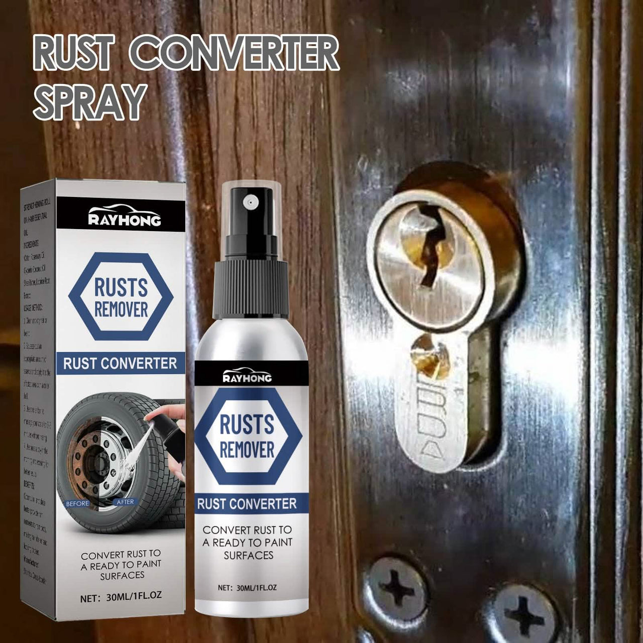 Multi Purpose Rust Remover Spray (Buy 1 Get 1 Free)