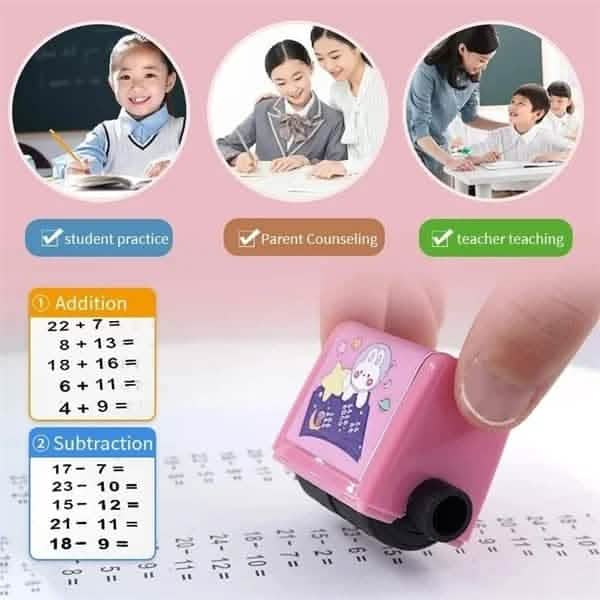 Mathematics Number Rolling Stamp (Buy 1 Get 1 Free)