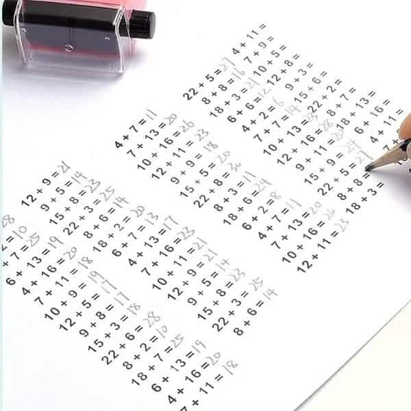 Mathematics Number Rolling Stamp (Buy 1 Get 1 Free)